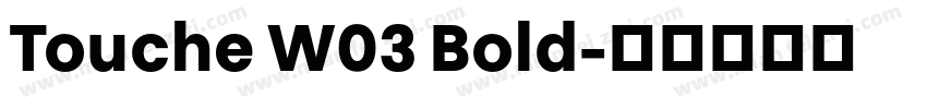 Touche W03 Bold字体转换